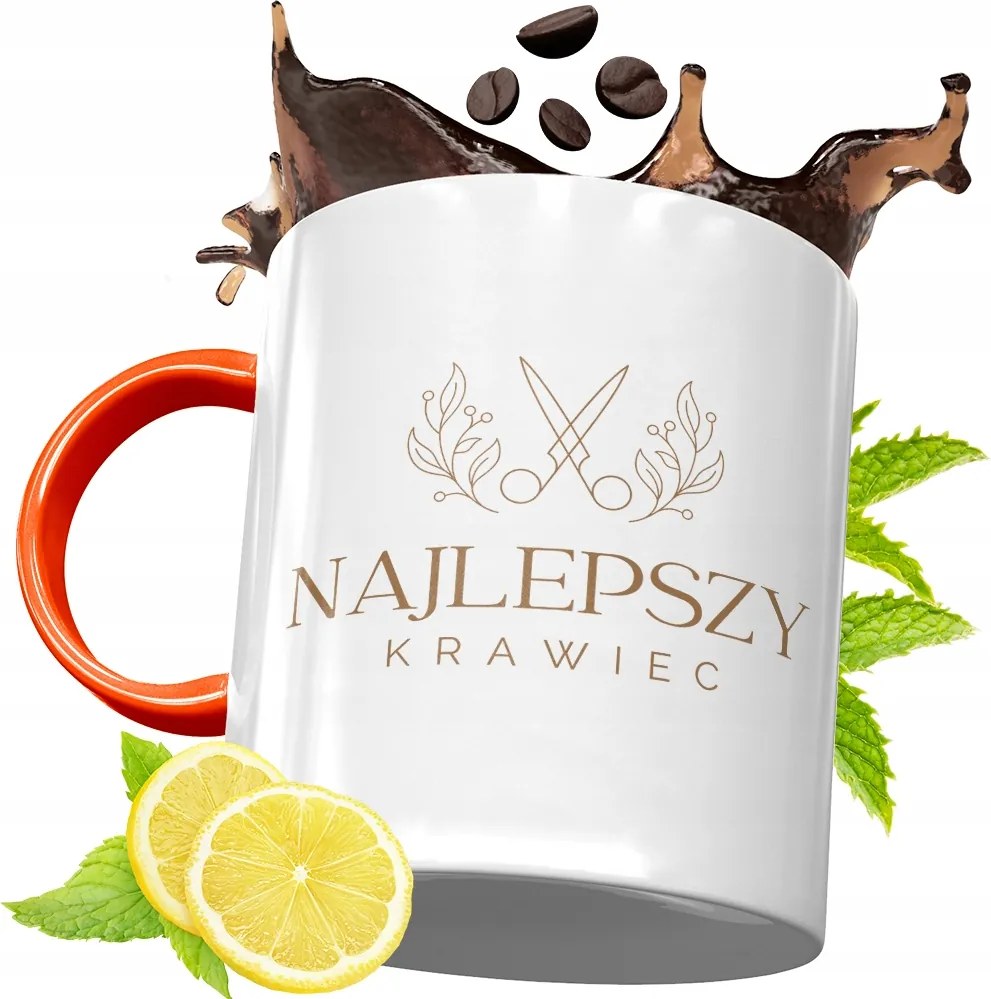 Narancssárga Bögre Szabónak Születésnapi Ajándék fényképes nyomtatással