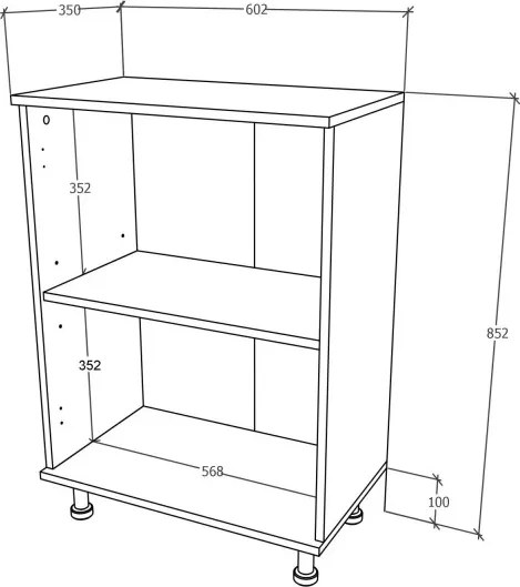 Zaria 2 ajtós fürdőszobai szekrény, Fényes szürke / Fehér, MDF, 60 x 35 x 85 cm