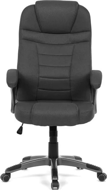 Irodai forgószék fekete szövet kárpitta, hintamechanizmussal, KA-C713 BK2