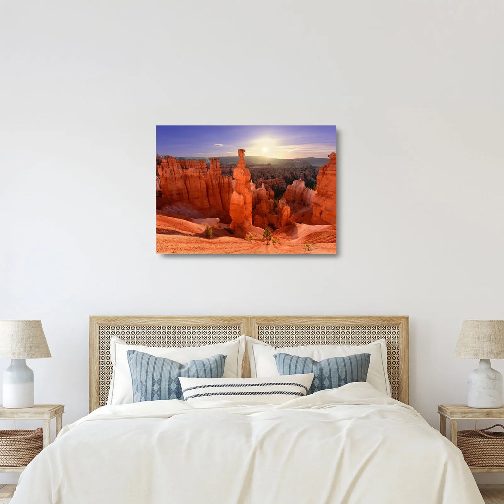 Kép - Utah, nemzeti park (üvegen) (70x50 cm)