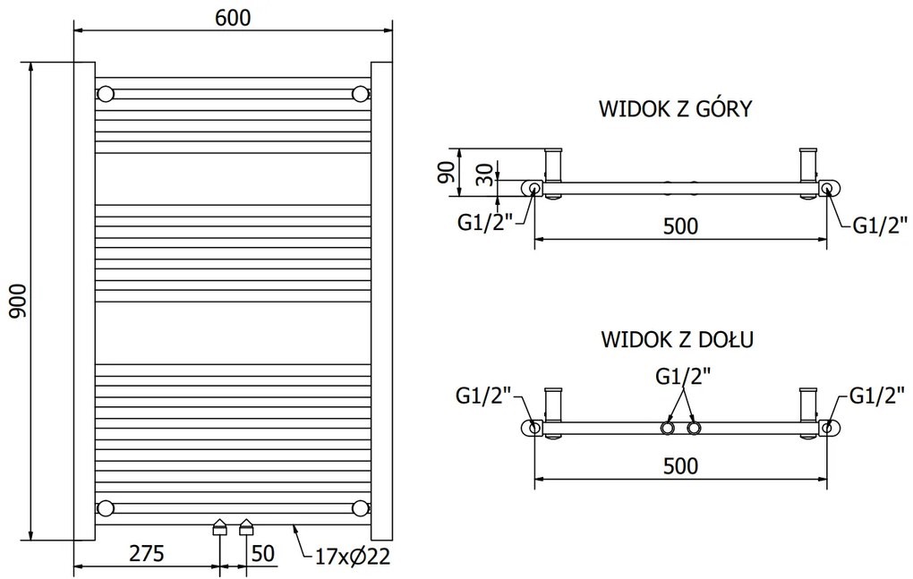 Mexen, Mexen Mars elektromos fűtés 900 x 600 mm, 600 W, czarny - W110-0900-600-2600-70