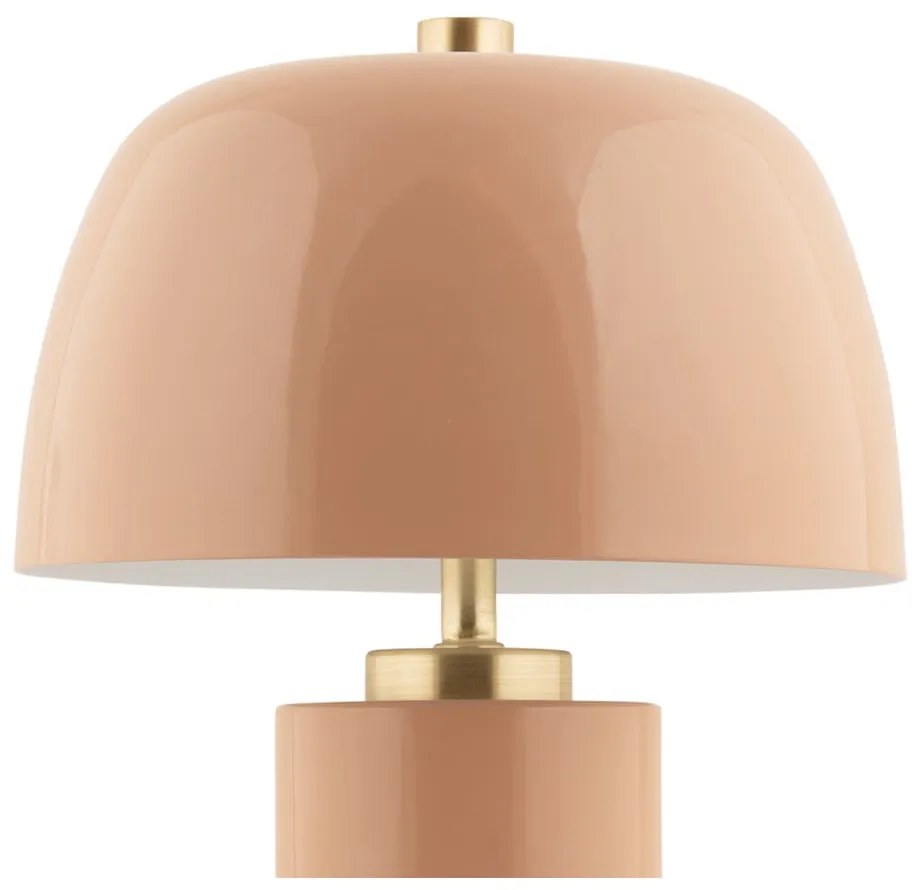 Bézs LED dimmelhető asztali lámpa fém búrával (magasság 30 cm) Freya – Leitmotiv