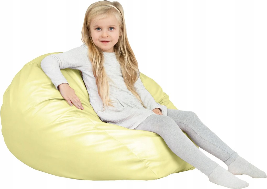 Pufa Gyöngyház Fotel L gyerekeknek Ökobőr