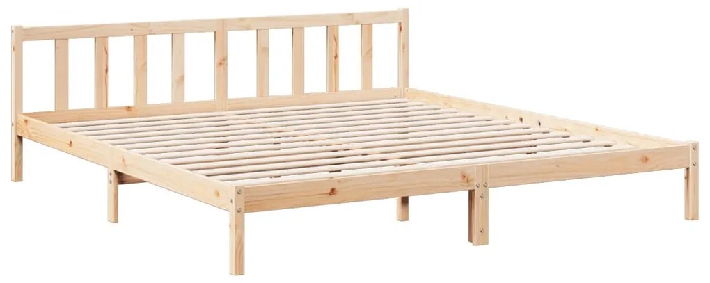 tömör fenyőfa extra hosszú ágykeret matrac nélkül 200 x 210 cm