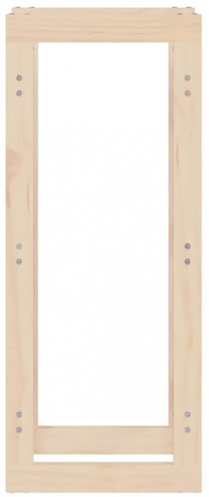 vidaXL tömör fenyőfa tűzifatartó állvány 41x25x100 cm