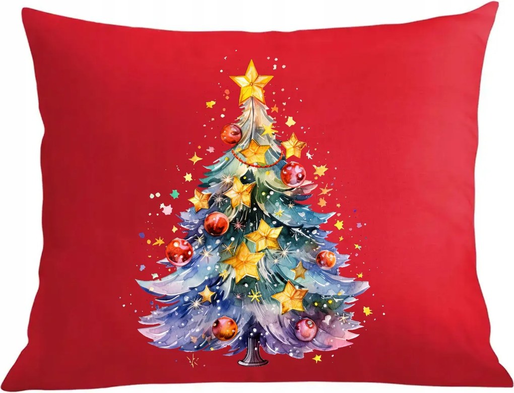 Karácsonyi párna párnahuzat Karácsonyfa motívummal Különböző színek