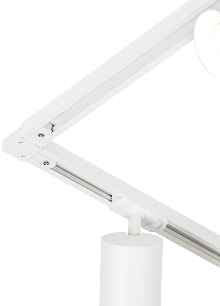 Modern sínrendszer 5 spotlámpával fehér 1 fázisú GU10 70mm - Iconic Jeana Luxe