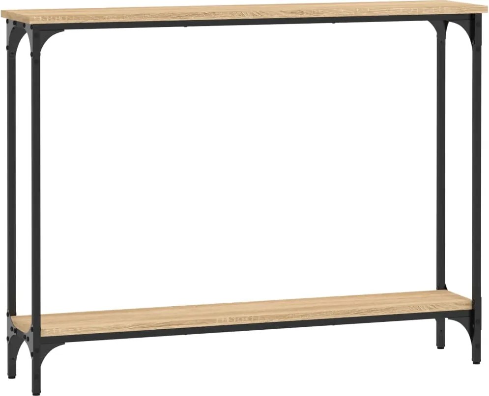 vidaXL sonoma tölgy színű szerelt fa dohányzóasztal 100 x 22,5 x 75 cm