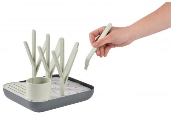 Beaba - Cumisüveg szárítóállvány zöld/szürke