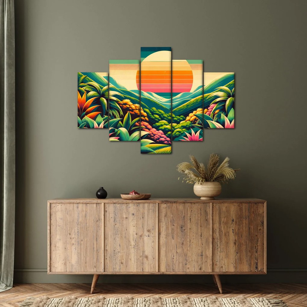 Kép - Színes naplemente (150x105 cm)
