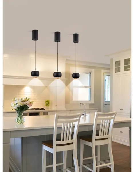 Immax NEO 07219L - LED dimmelhető DORMINE csillár 6W/230V matt fekete Tuya +DO