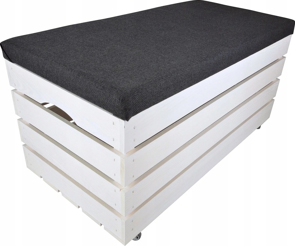 Puff Kerekekkel Láda Tároló Láda Fa