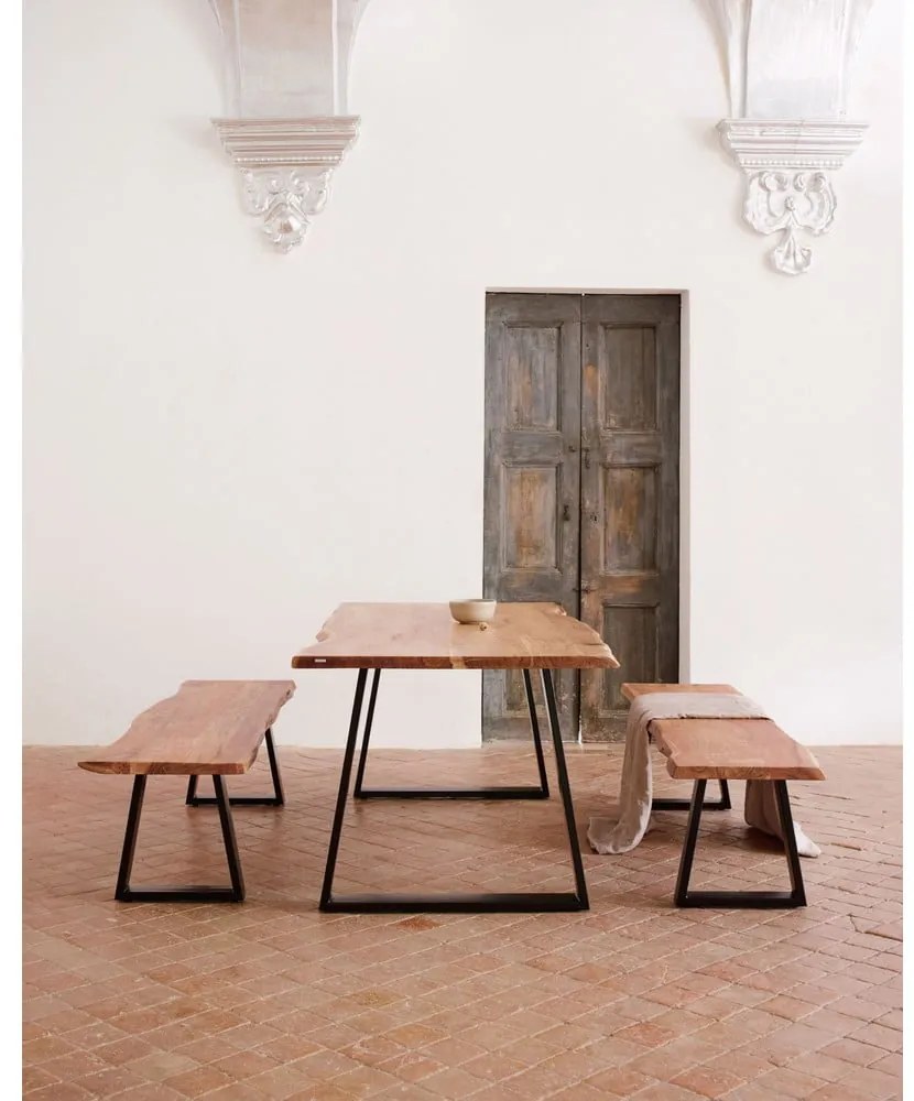 Étkezőasztal akácfa asztallappal 97,5x200 cm Alaia – Kave Home