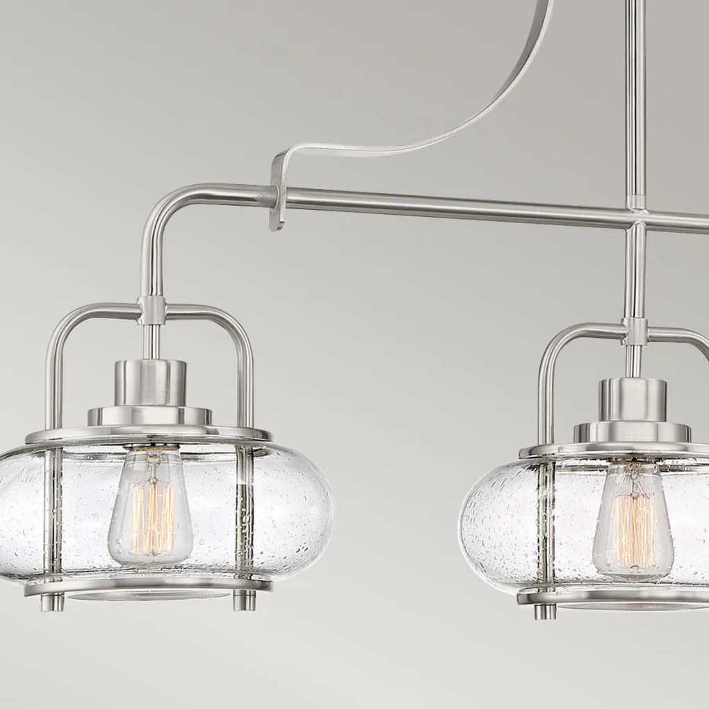 Elstead Lighting QUOIZLE QZ-TRILOGY-ISLE-BN Csillár 3x60W/E27