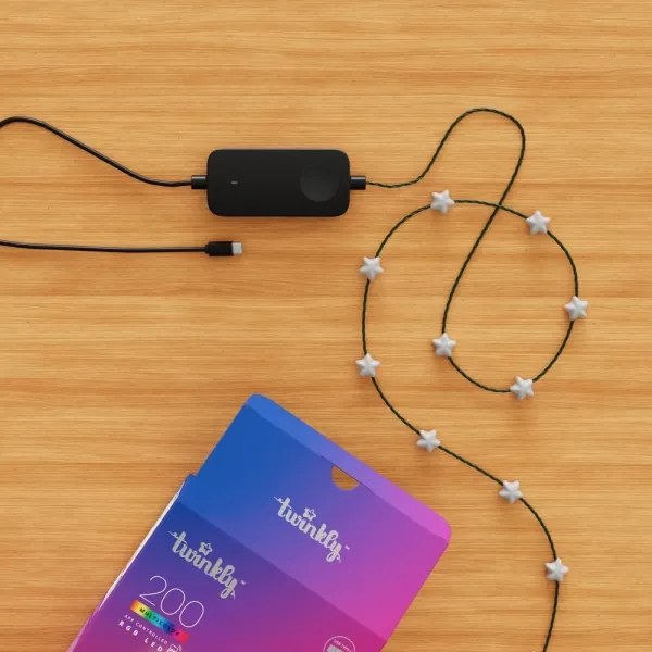 Twinkly TWKS200RGB-G - LED RGB Dimmelhető karácsonyi lánc 200xLED 14 m USB Wi-Fi