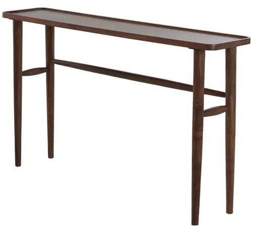 Barna akácfa konzolasztal 30x140 cm Qiano – Light & Living