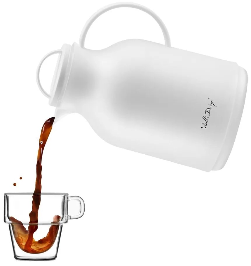 Fehér termosz, 1 l - Vialli Design