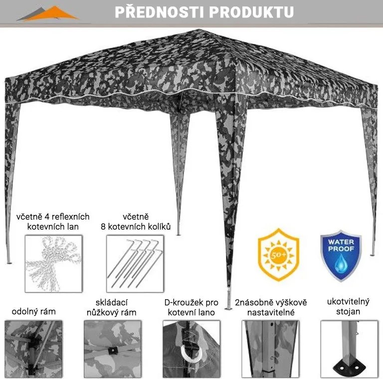 INSTENT BASIC Kerti pavilon 3 x 3 m woodland
