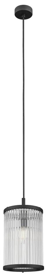 Zuma Line P0528-01F-P7AC - Csillár zsinóron SERGIO 1xE14/60W/230V fekete