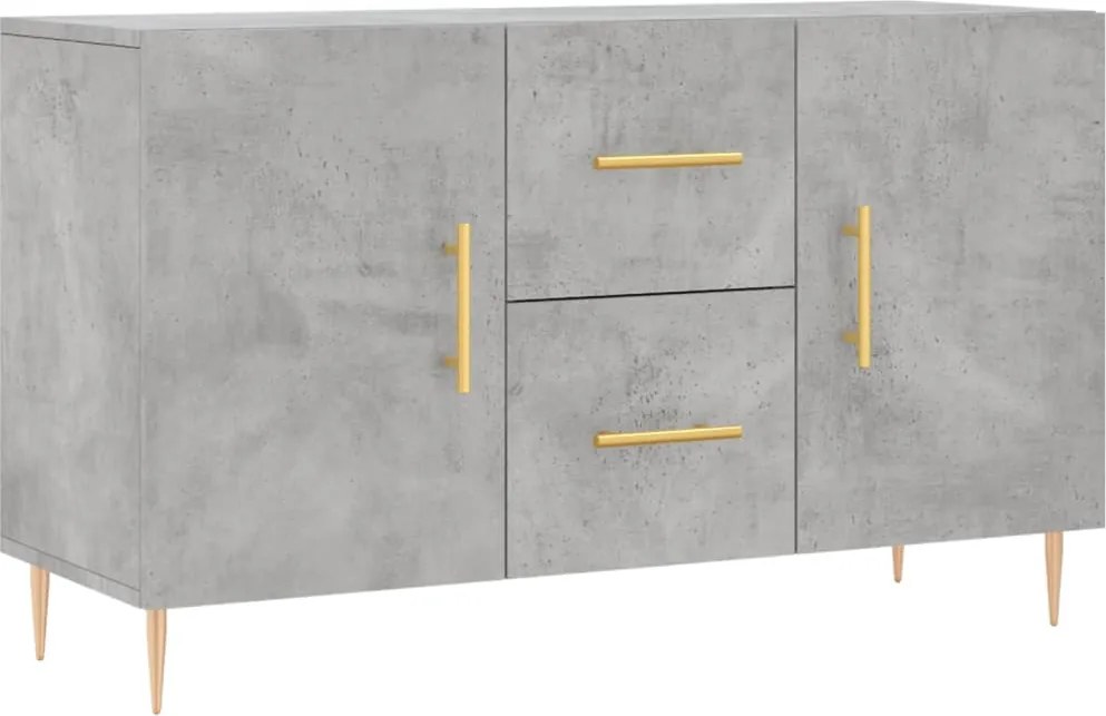 vidaXL betonszürke szerelt fa tálalószekrény 100 x 36 x 60 cm