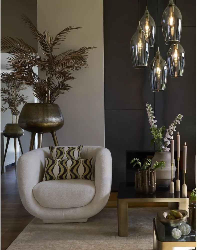 Krémszínű fotel Kialy – Light & Living