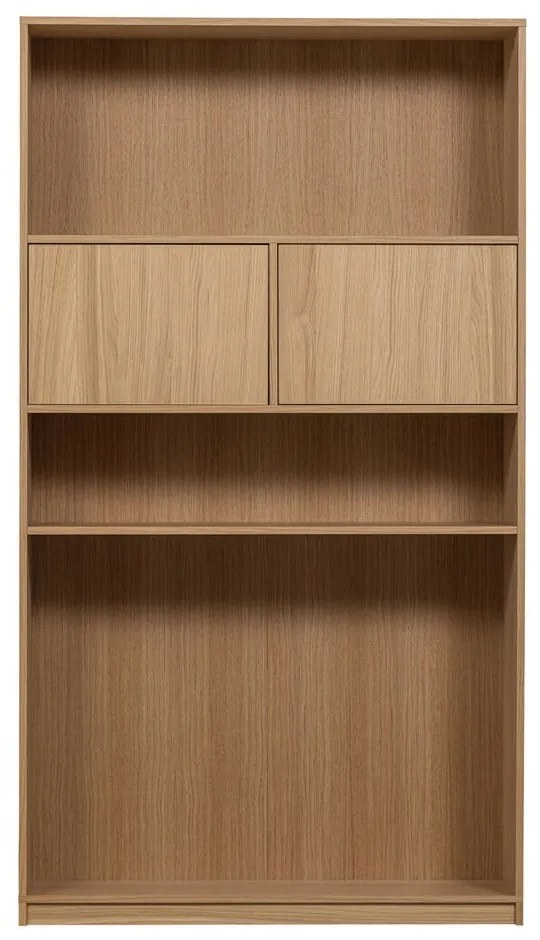 Natúr színű moduláris könyvespolc tölgyfa dekorral 110x199 cm Modulair – vtwonen