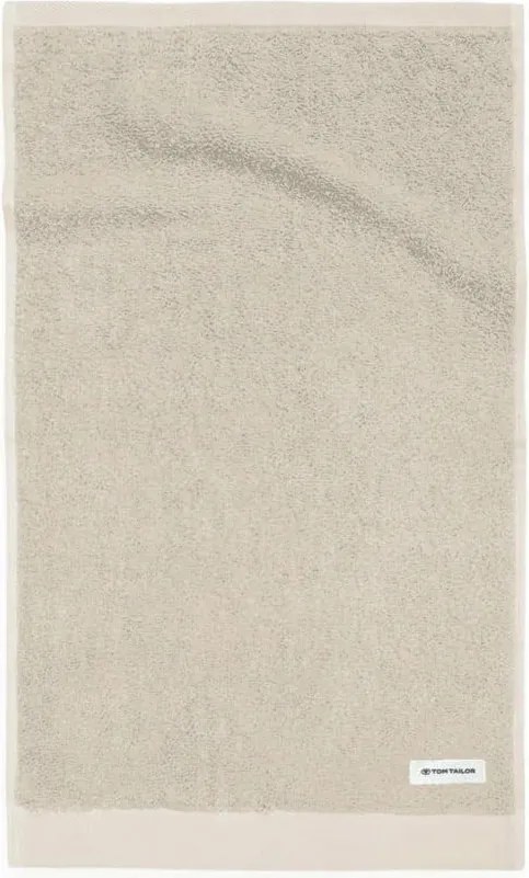 Törölköző 30x50 Tom Tailor bézs frottír 500 g/m2