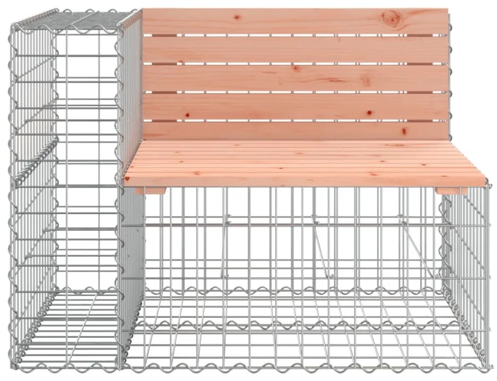 tömör duglászfenyő gabion kerti pad 184x71x65,5 cm
