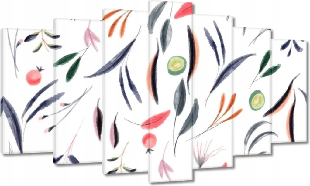 Vászonkép 140x80 Gyümölcs-levél mix