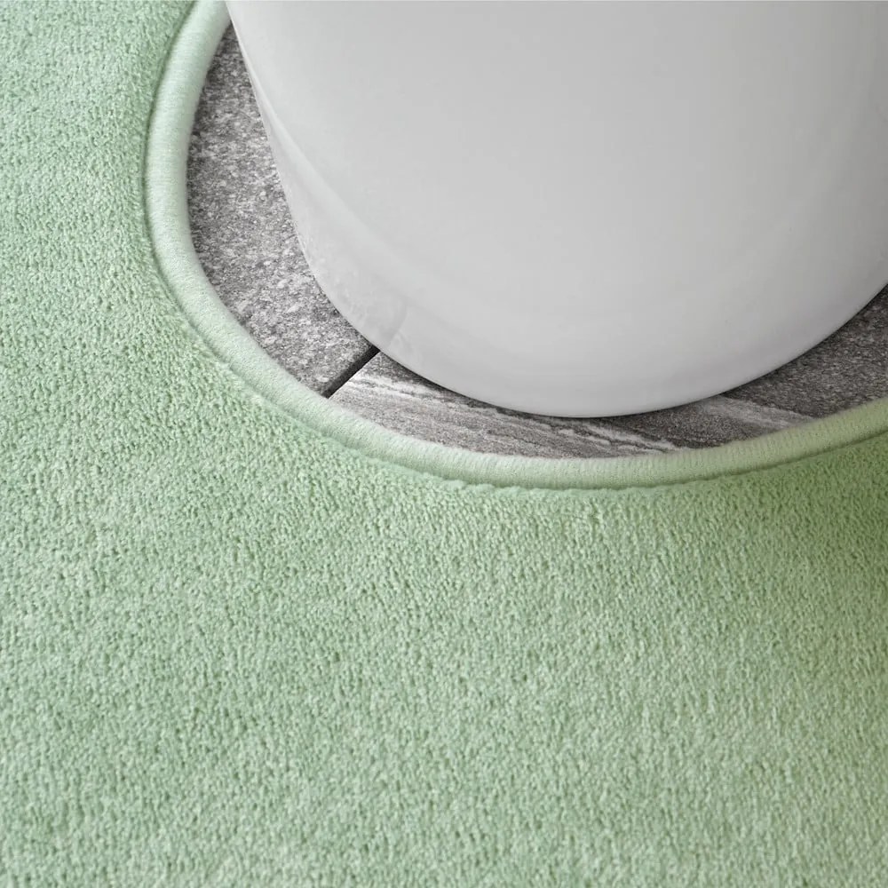 Világoszöld memóriahab fürdőszobai kilépő szett WC-hez, 2 db-os 50x80 cm Anti-Bacterial – Catherine Lansfield