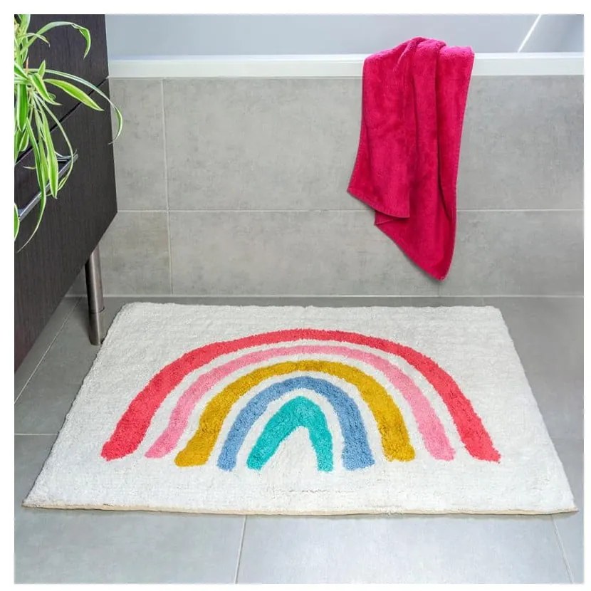 Fehér fürdőszobai kilépő 83x52,5 cm Rainbow – Rex London