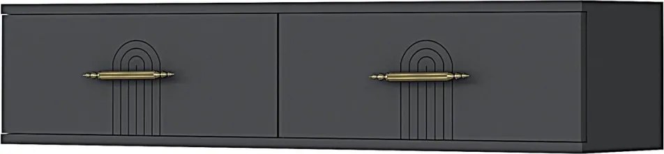 Ida komód, antracit, 120 cm