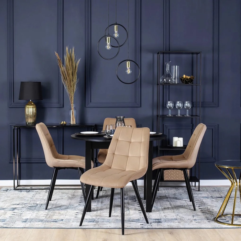 Bézs Bársony Étkezőszék RIO