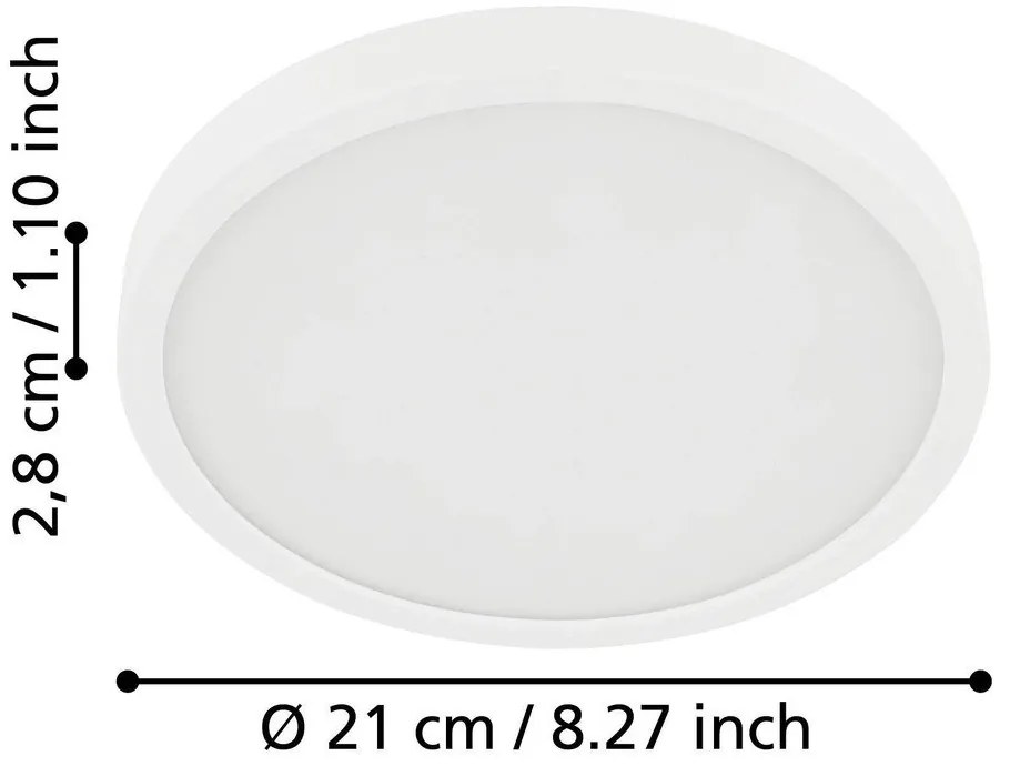 Fehér LED mennyezeti lámpa FUEVA 5 – EGLO