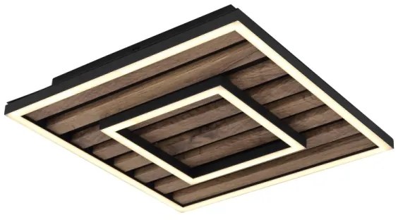 Globo 67345D - WOODY LED mennyezeti lámpa 18W, 3000K, 30x30 cm