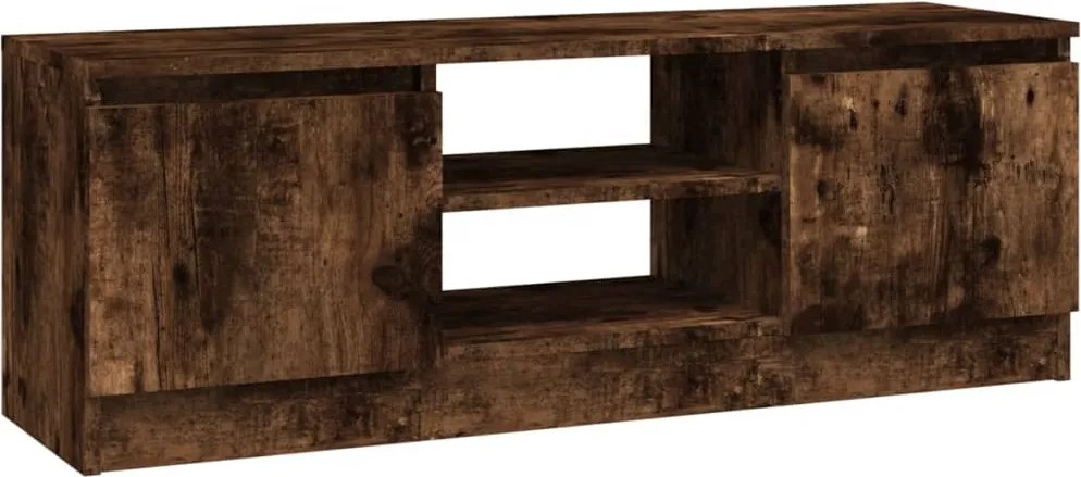 vidaXL füstös tölgy színű TV-szekrény ajtóval 102 x 30 x 36 cm