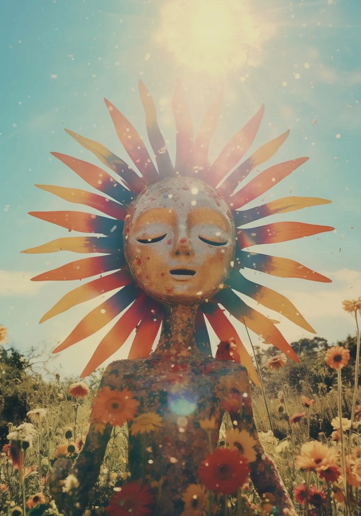 Poszter 70x100cm Napfény Meditáció