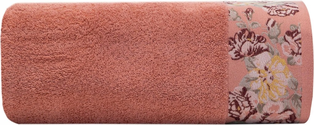 Törölköző 70x140 cm narancssárga nedvszívó puha színes fürdőlepedő