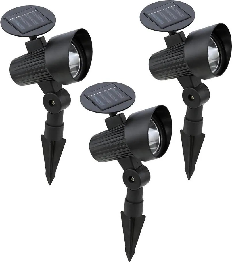 Eglo 48504 - 3 darabos GIONATA napelemes LED lámpa LED/200 mAh IP44 fekete