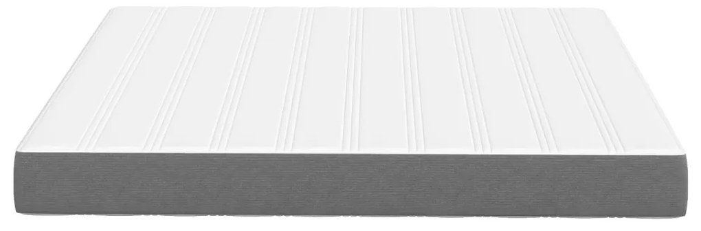 Ágy Matrac matracmal Világosszürke 180 x 200 cm szövet
