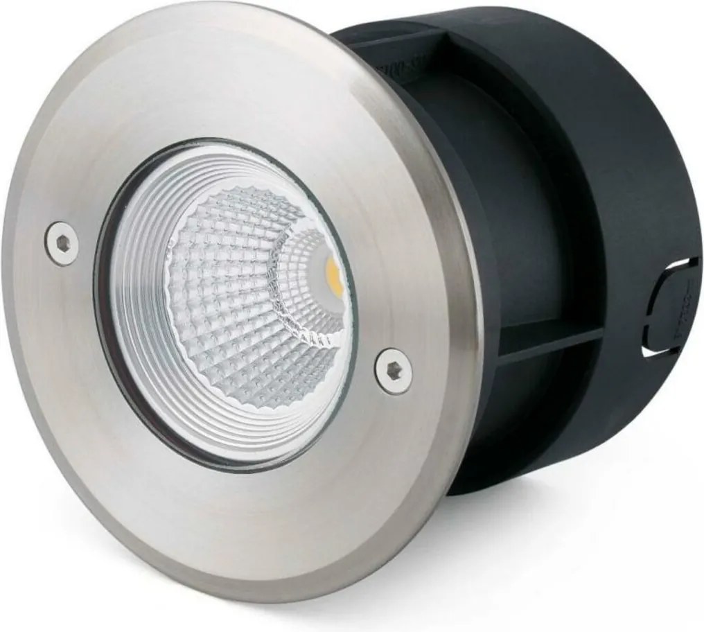 Süllyesztett rozsdamentes acél Led lámpatest Faro Suria 120, 3W, 3000K, IP67, 60°