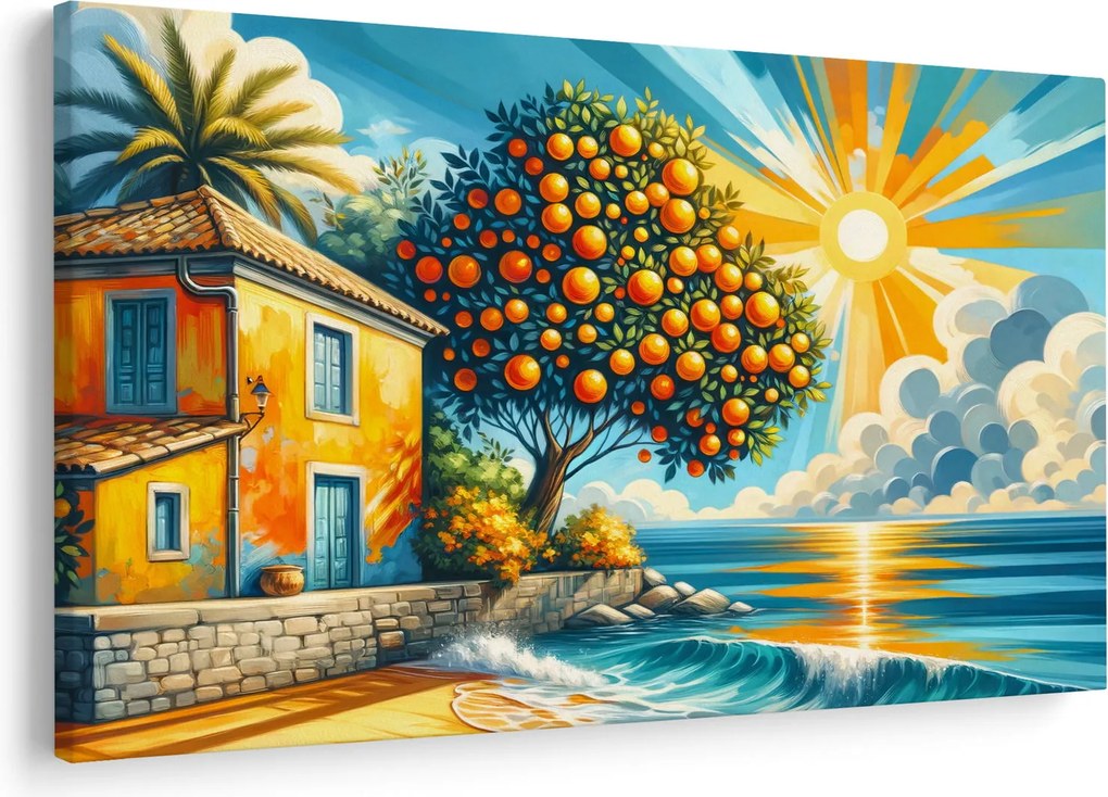 Kép - Ház narancsokkal I. (90x60 cm)