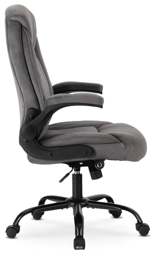 Szürke bársony irodai forgószék. COMFORT