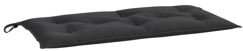 2 db fekete oxford szövet kerti padpárna 100 x 50 x 7 cm