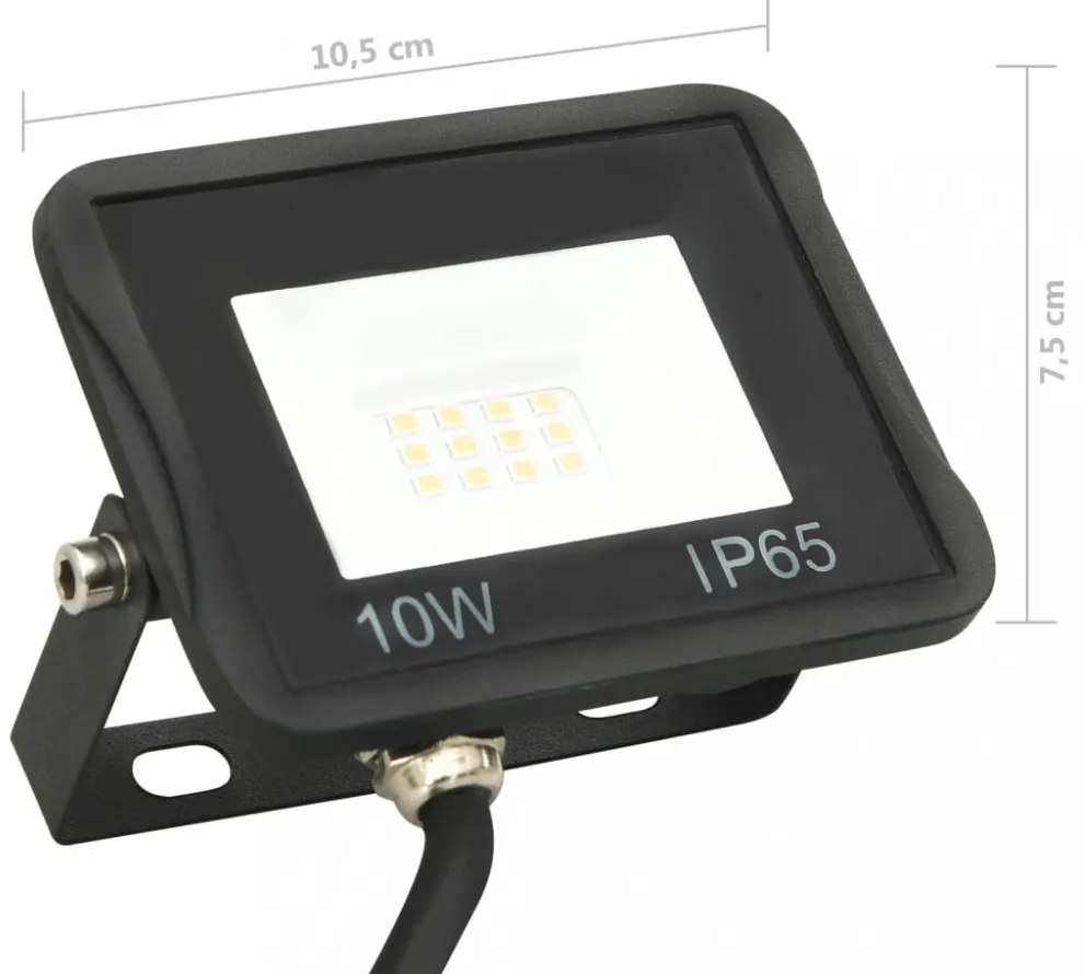 meleg fehér fényű LED-es reflektor 10 W