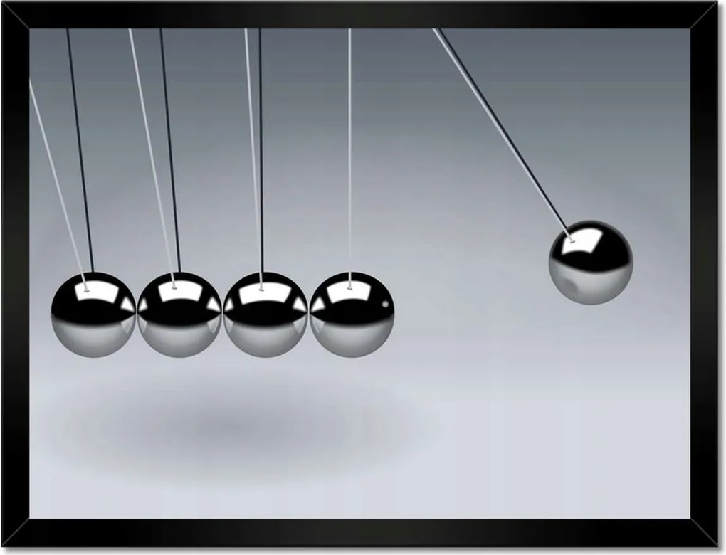 Poszterek keretben 40x30 Newton inga