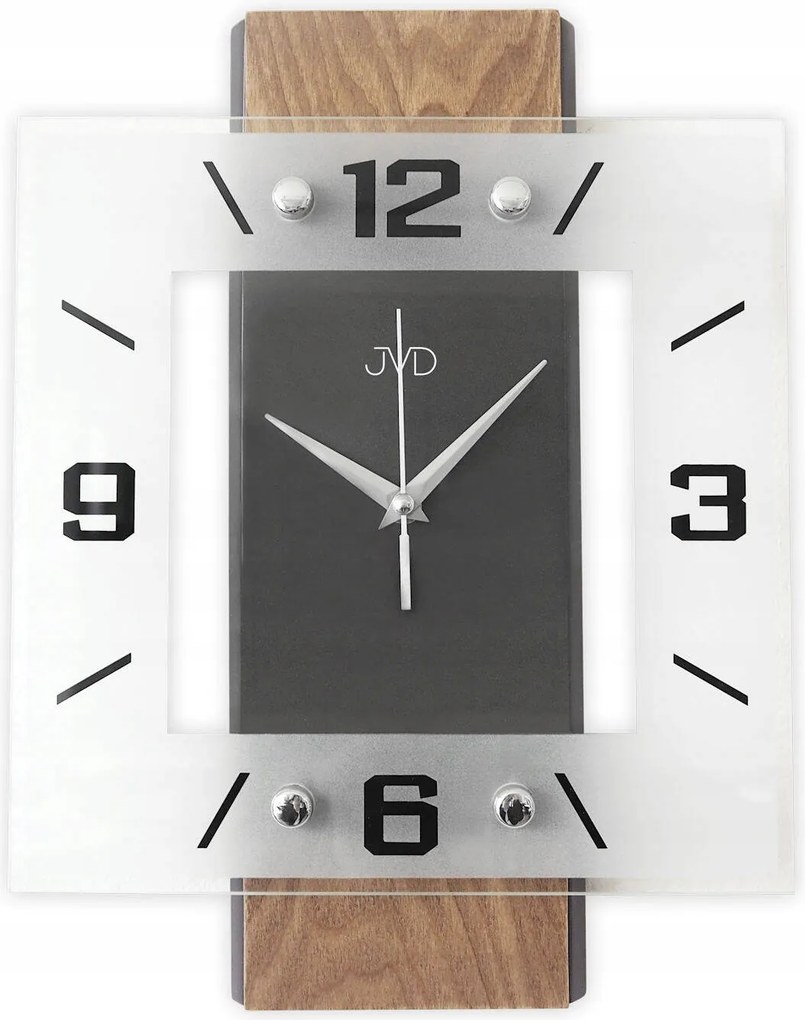 Elegáns Csendes Üveg Fából Készült Falióra Jvd NS22016.78 A Szobába