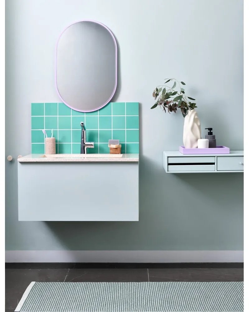 Világoszöld kültéri-beltéri futószőnyeg 60x250 cm Mono Sage Army – Pappelina