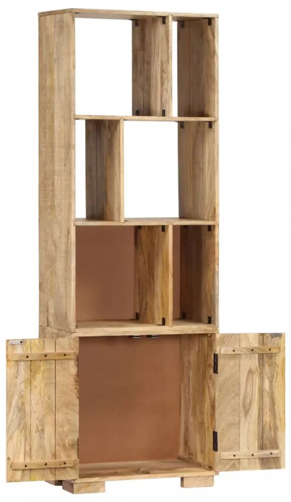 tömör mangófa könyvespolc 60 x 35 x 180 cm