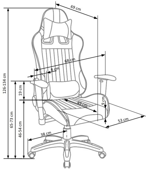 Irodai szék ZENU piros